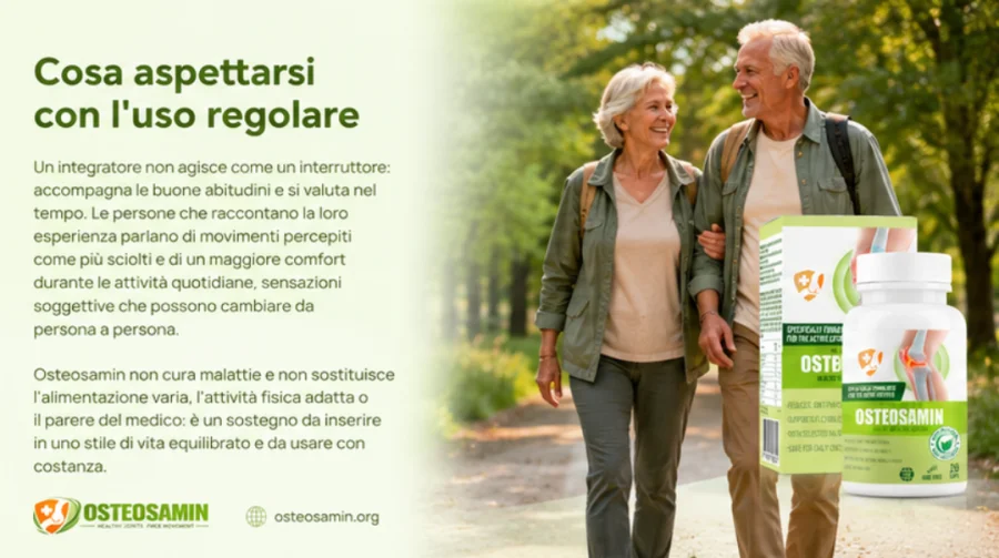Osteosamin — uso regolare nella routine quotidiana