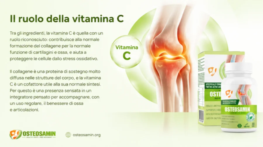 Osteosamin — vitamina C e collagene