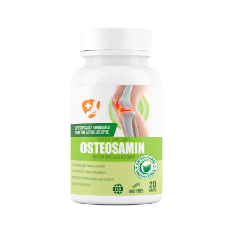 Osteosamin — barattolo dell'integratore per articolazioni, 20 capsule